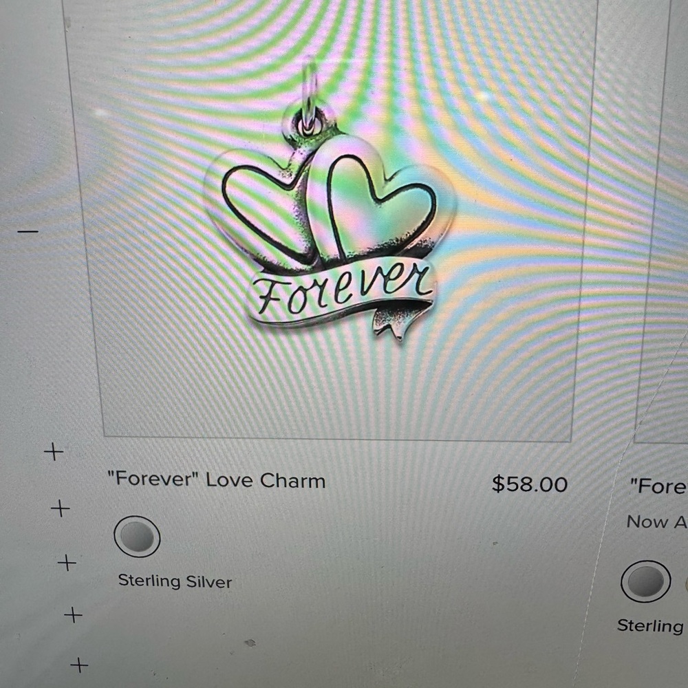 James Avery forever love charm